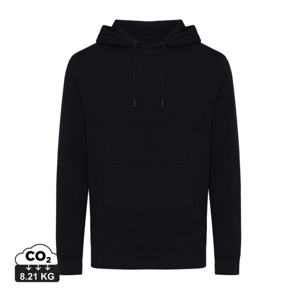 Iqoniq Rila Lightweight Hoodie aus recycelter Baumwolle Farbe: schwarz