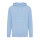 Iqoniq Rila Lightweight Hoodie aus recycelter Baumwolle Farbe: sky blue