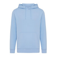 Iqoniq Rila Lightweight Hoodie aus recycelter Baumwolle Farbe: sky blue