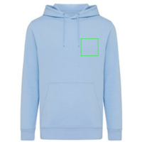 Iqoniq Rila Lightweight Hoodie aus recycelter Baumwolle Farbe: sky blue