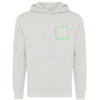 Iqoniq Rila Lightweight Hoodie aus recycelter Baumwolle Farbe: ungefärbte helles Grau