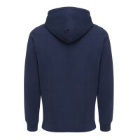 Iqoniq Abisko Zip-Kapuzenpullover aus recycelter Baumwolle Farbe: navy blau