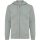 Iqoniq Abisko Zip-Kapuzenpullover aus recycelter Baumwolle Farbe: heather green