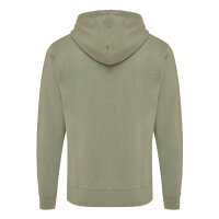 Iqoniq Abisko Zip-Kapuzenpullover aus recycelter Baumwolle Farbe: heather green