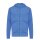 Iqoniq Abisko Zip-Kapuzenpullover aus recycelter Baumwolle Farbe: heather blue