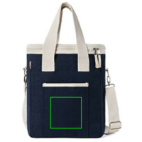 VINGA Volonne AWARE™ Kühltasche aus recyceltem Canvas Farbe: navy blau, off white