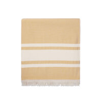 VINGA Tolo Hamam-Frottierhandtuch Farbe: gelb, off white