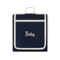 VINGA Volonne AWARE™ Picknickdecke aus recyceltem Canvas Farbe: navy blau, off white