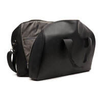 VINGA Bermond Wochenendtasche aus RCS recyceltem PU Farbe: schwarz