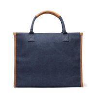 VINGA Bosler Büro-Tasche aus RCS recyceltem Canvas Farbe: navy blau