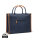 VINGA Bosler Büro-Tasche aus RCS recyceltem Canvas Farbe: navy blau