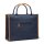 VINGA Bosler Büro-Tasche aus RCS recyceltem Canvas Farbe: navy blau