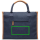 VINGA Bosler Büro-Tasche aus RCS recyceltem Canvas Farbe: navy blau