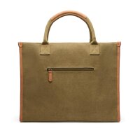 VINGA Bosler Büro-Tasche aus RCS recyceltem Canvas Farbe: grün