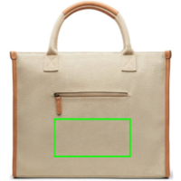 VINGA Bosler Büro-Tasche aus RCS recyceltem Canvas Farbe: greige