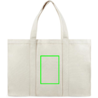 VINGA Hilo AWARE™ Maxi-Tasche aus recyceltem Canvas Farbe: off white