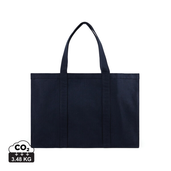 VINGA Hilo AWARE™ Maxi-Tasche aus recyceltem Canvas Farbe: navy blau