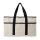 VINGA Volonne AWARE™ Strandtasche aus recyceltem Canvas Farbe: off white, schwarz