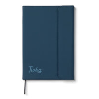 VINGA Baltimore GRS-zertifiziertes Papier & PU-Notizbuch Farbe: navy blau